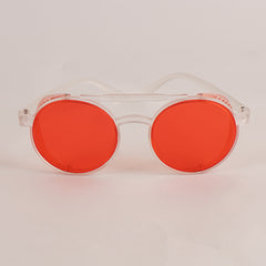 KIDS Sunglasses White Frame Red