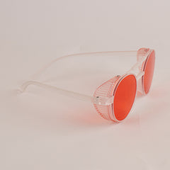 KIDS Sunglasses White Frame Red