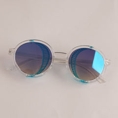 KIDS Sunglasses White Frame Blue Shade