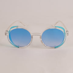 KIDS Sunglasses White Frame Blue Shade