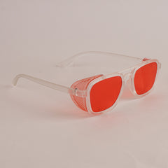 KIDS Sunglasses White Frame Red Shade
