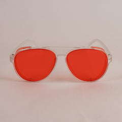 KIDS Sunglasses White Frame Red Shade