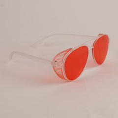 KIDS Sunglasses White Frame Red Shade