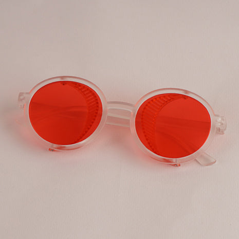 KIDS Sunglasses White Frame Red Shade
