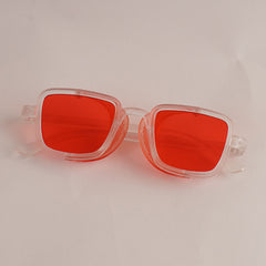 KIDS Sunglasses White Frame Red Shade