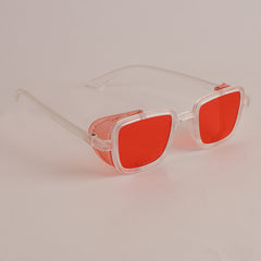 KIDS Sunglasses White Frame Red Shade