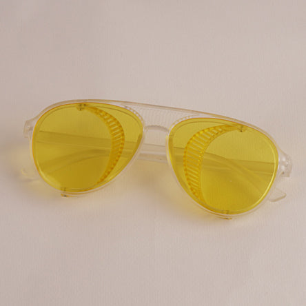 KIDS Sunglasses White Frame Yellow Shade