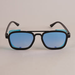 KIDS Sunglasses Black Frame Blue Shade
