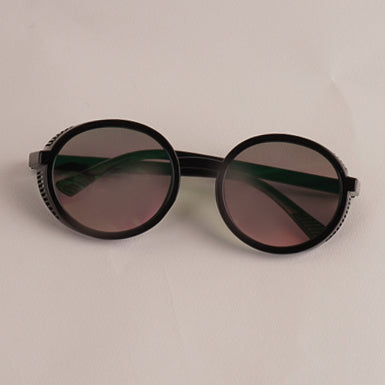 KIDS Sunglasses Black Frame Blue Shade 1