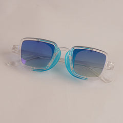KIDS Sunglasses White Frame Blue Shade