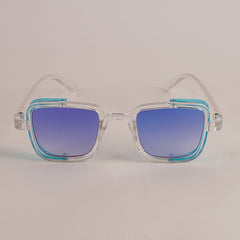 KIDS Sunglasses White Frame Blue Shade
