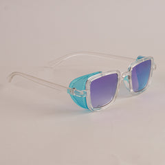 KIDS Sunglasses White Frame Blue Shade