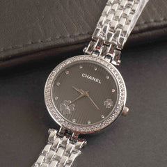 Women Chain Wrist Watch Silver C