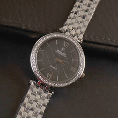 Women Chain Wrist Watch Silver