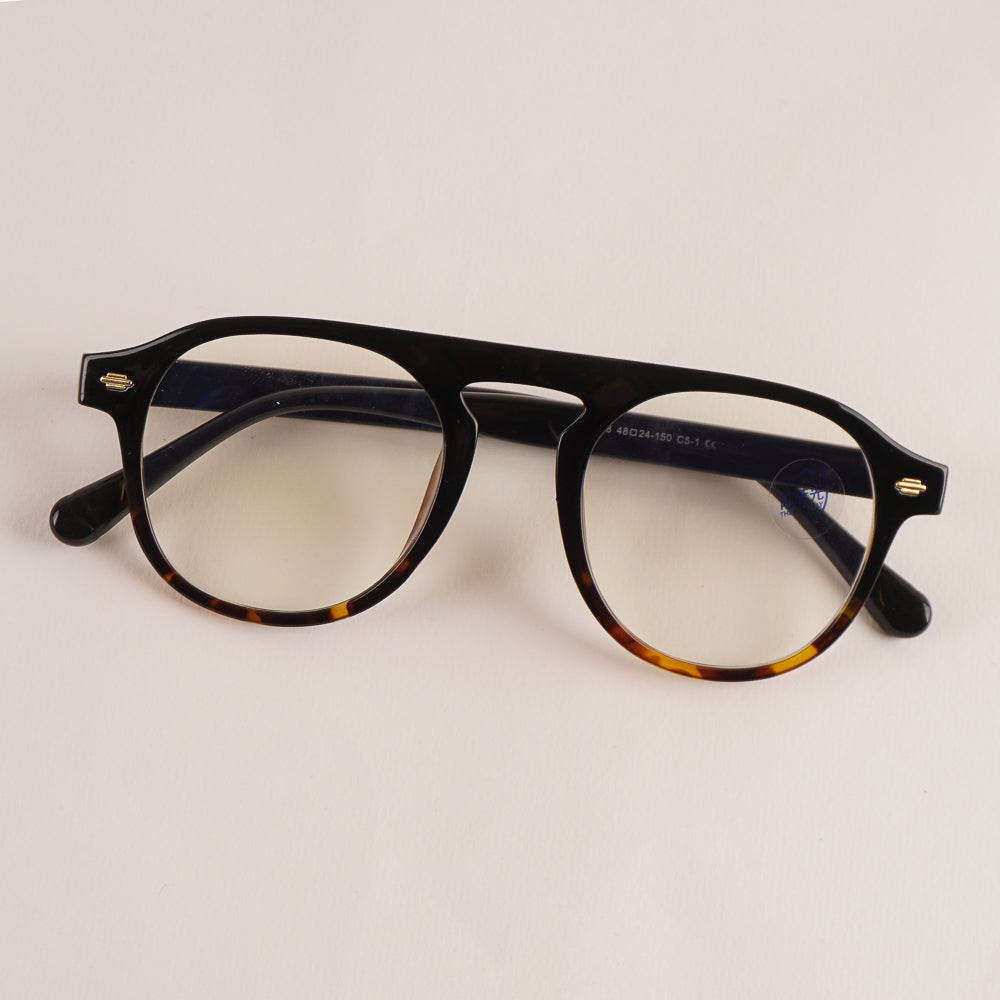 Fancy Black Multi Color Optical Frame