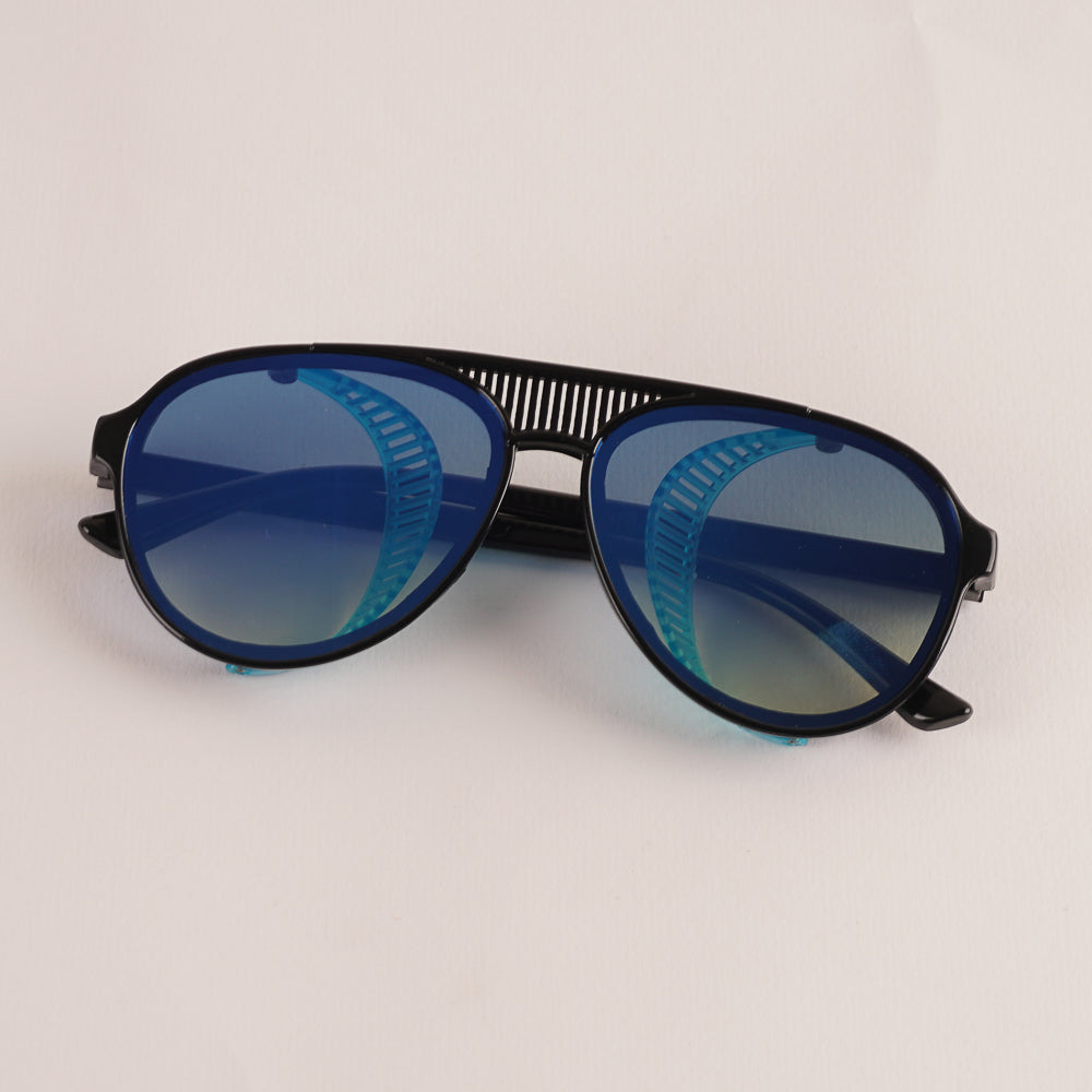 KIDS Sunglasses Black Frame Blue Shade