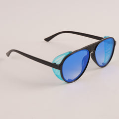 KIDS Sunglasses Black Frame Blue Shade