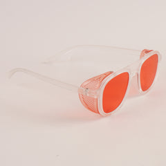 KIDS Sunglasses White Frame Red Shade