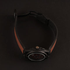 Mens Wrist Watch Black Design HB Rosegold
