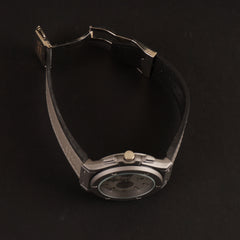 Mens Wrist Watch Grey Design HB Silver