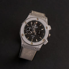 Mens Wrist Watch Grey Design HB Black