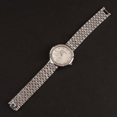 Women Chain Wrist Watch Silver White C