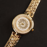 Women Chain Wrist Watch Golden D