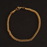 Mens Golden Chain Bracelet