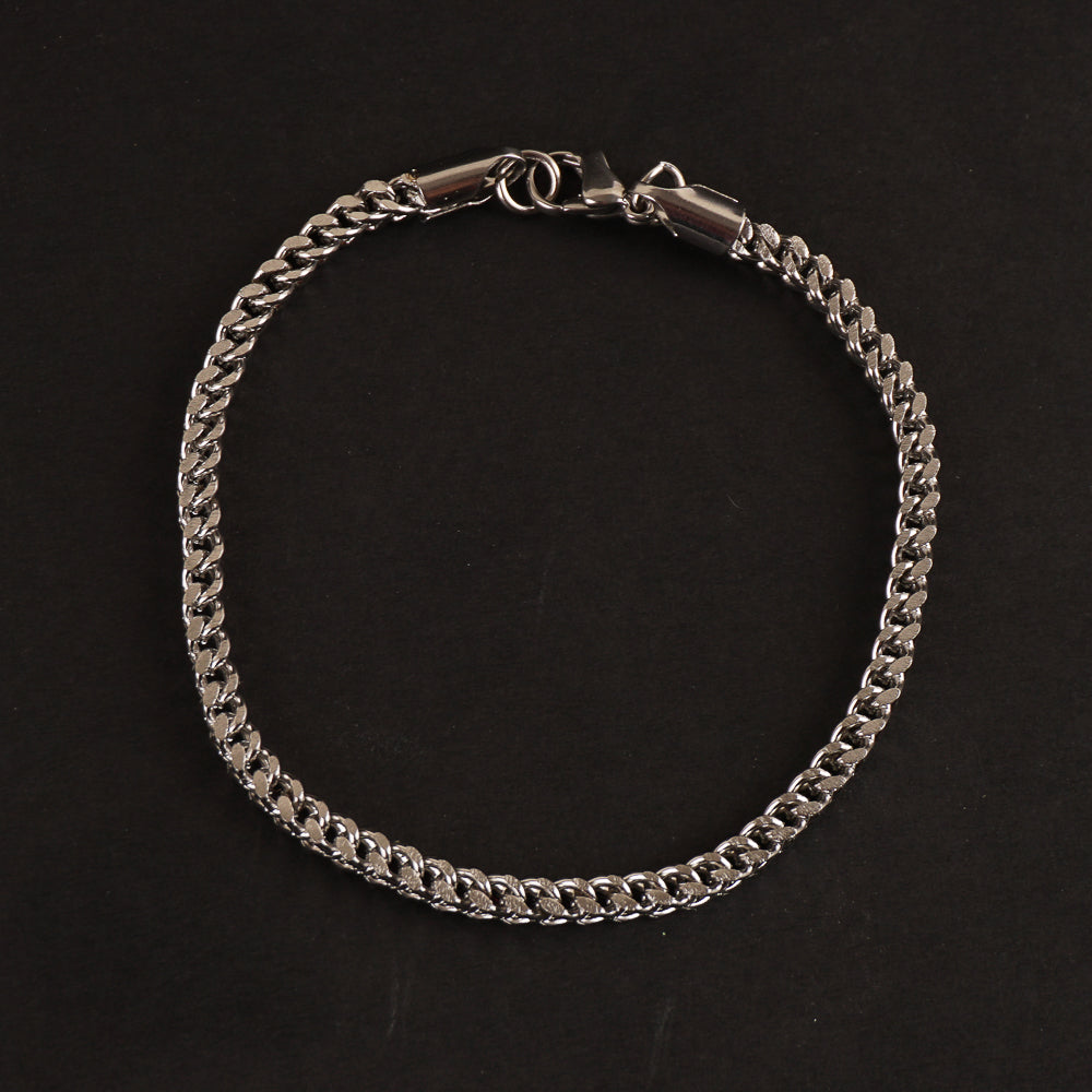 Mens Silver Chain Bracelet
