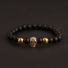 Skull 8mm Beads Charm Fashion Bracelets