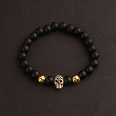 Skull 8mm Beads Charm Fashion Bracelets