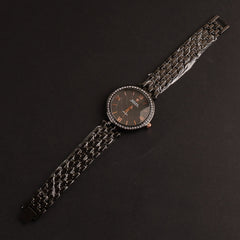 Women Chain Wrist Watch Black