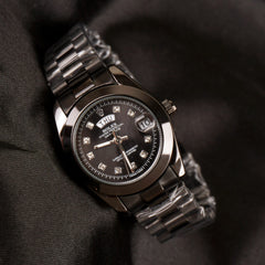 Women Chain Wrist Watch Black R