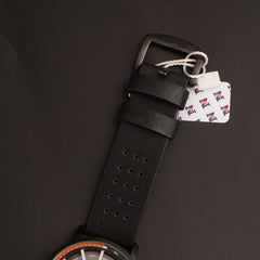 Mens Fancy Watch With Date & Time Black Strap