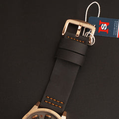 Mens Fancy Watch With Date & Time Black Strap