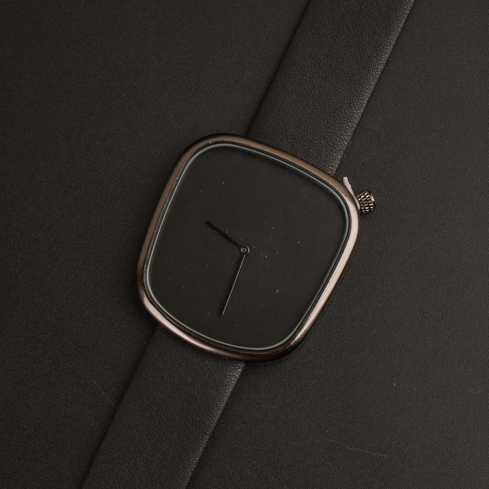 Mens Watch With Date & Time Black Strap