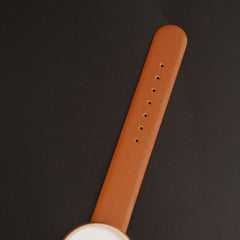 Mens Watch With Date & Time Brown Strap