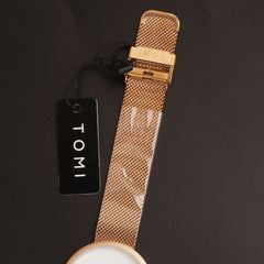 Mens Watch With Date & Time Rosegold Strap
