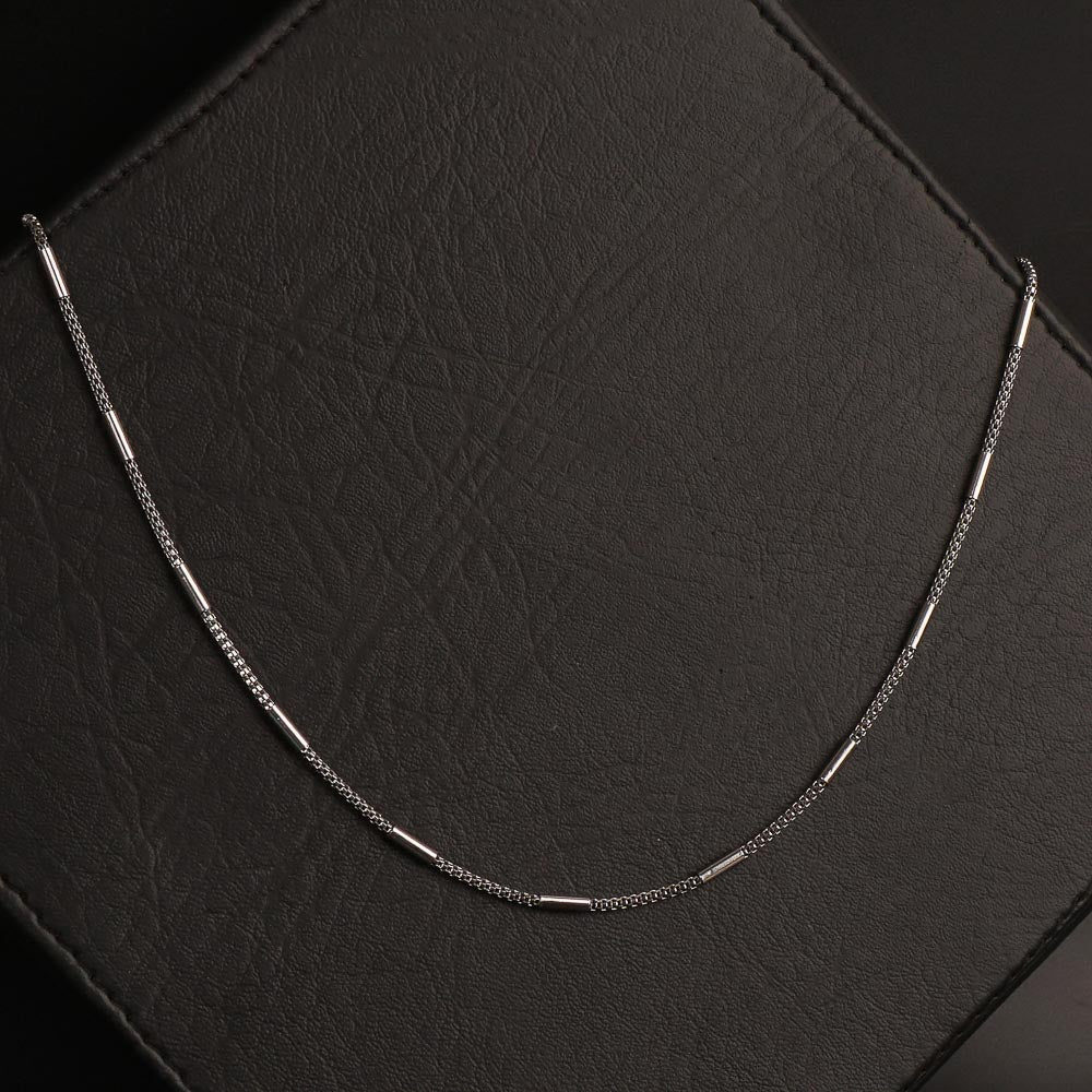 Silver Neck Casual Chain 2mm