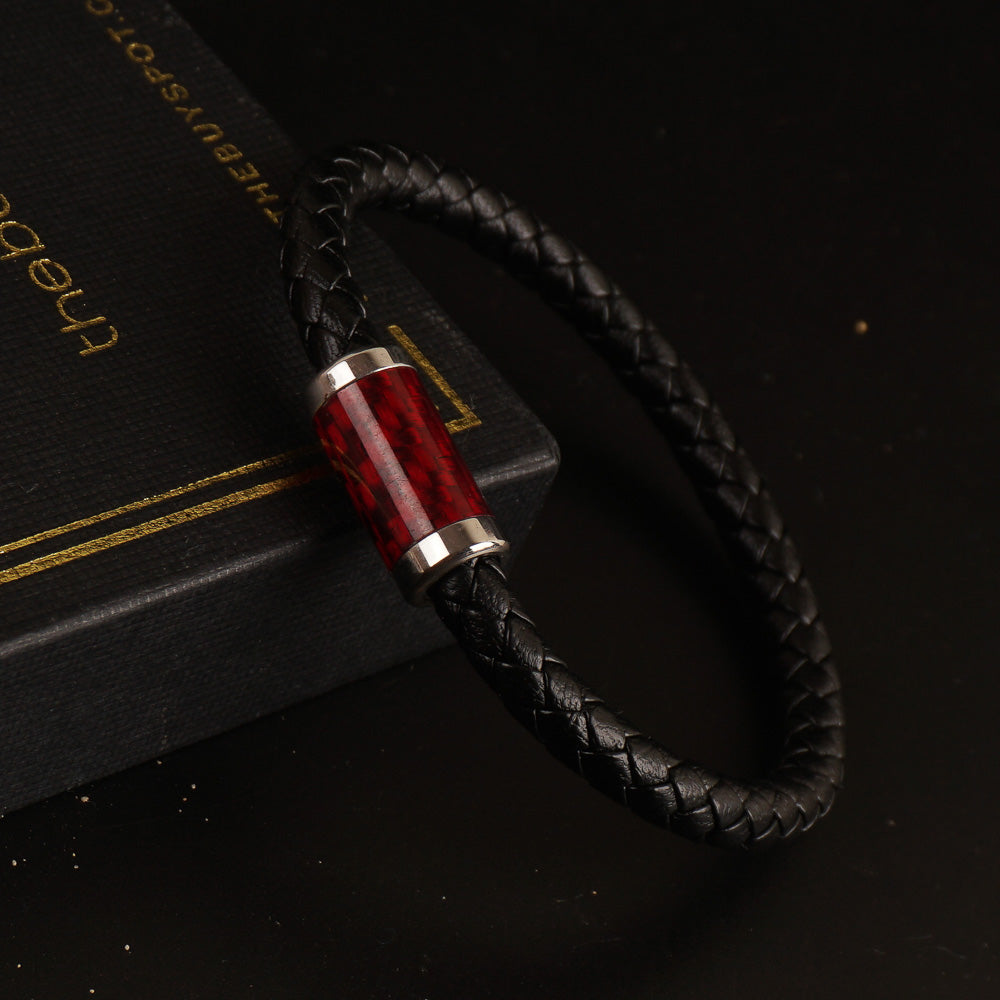 New Casual PU Leather Bracelets Black