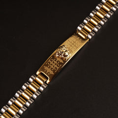 Mens Two Tone Chain Bracelets Li