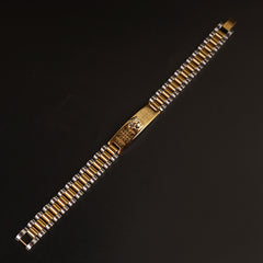 Mens Two Tone Chain Bracelets Li