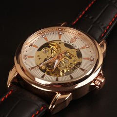 Mens Skeleton Automatic Watch R1 Black
