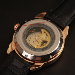 Mens Skeleton Automatic Watch R1 Black