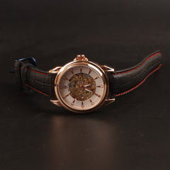 Mens Skeleton Automatic Watch R1 Black