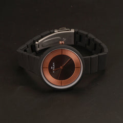 Women's Wrist Watch Black Dial with Black Strap X