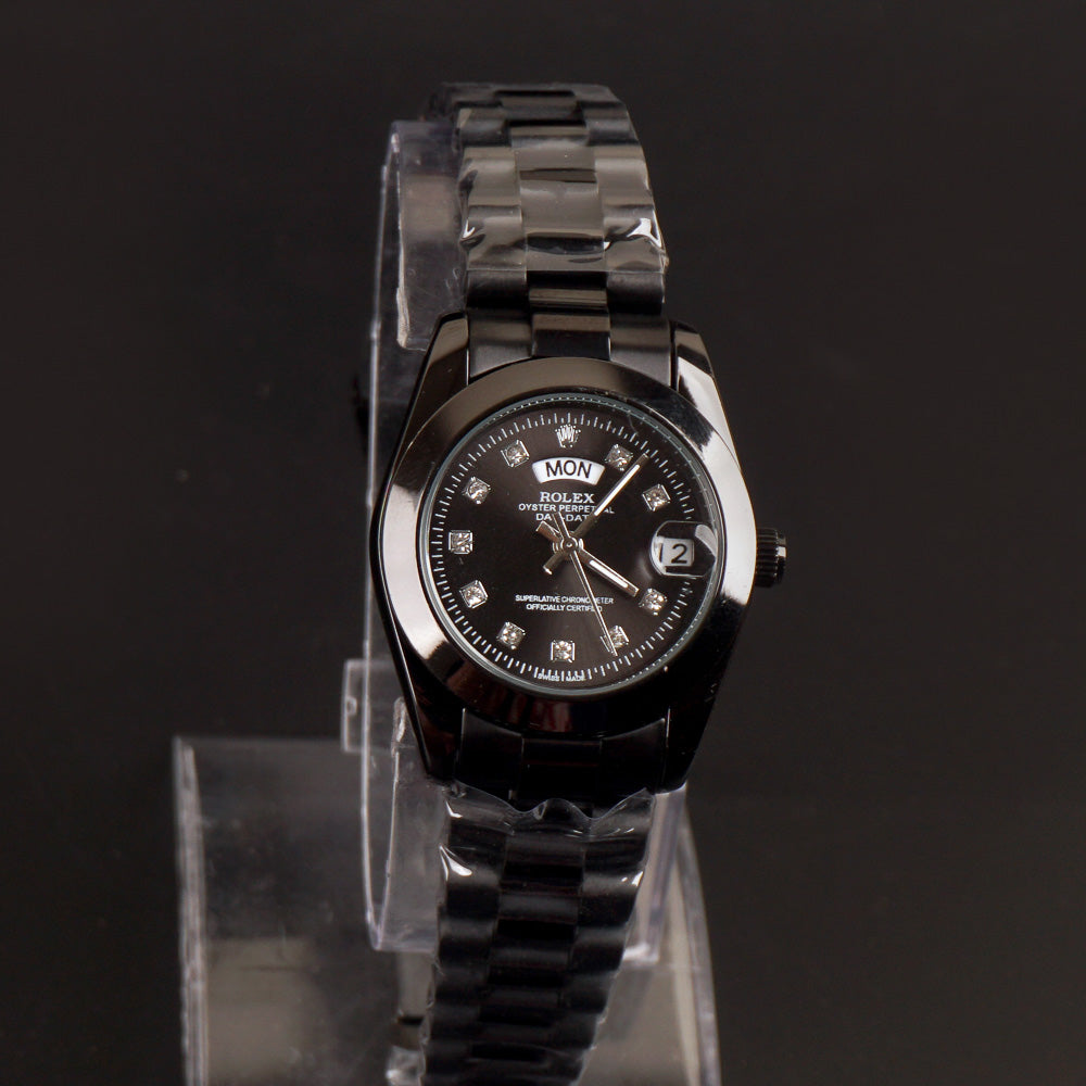Women Chain Wrist Watch Black R