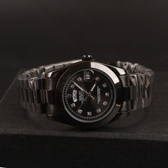 Women Chain Wrist Watch Black R