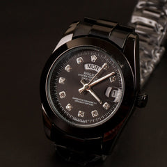 Women Chain Wrist Watch Black R