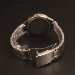 Women Chain Wrist Watch Two Tone Golden DL